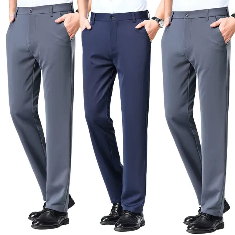 COMPRE 2 LEVE 3 | Calça Social Clássica Alfaiataria + Cinto de Brinde