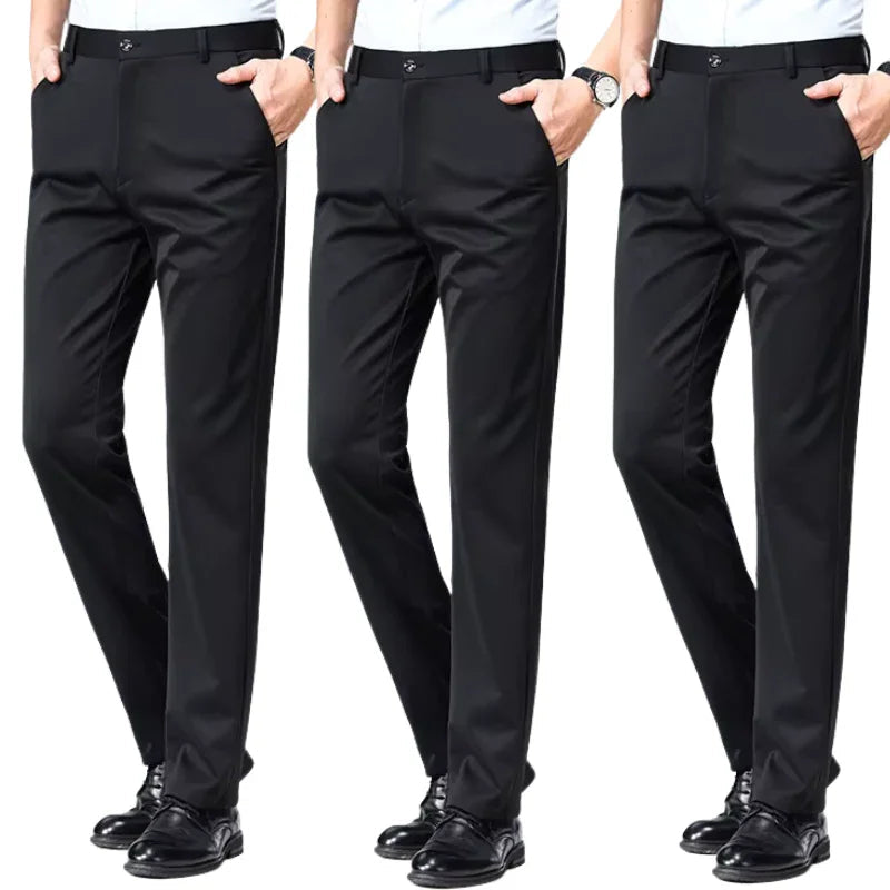 COMPRE 2 LEVE 3 | Calça Social Clássica Alfaiataria + Cinto de Brinde