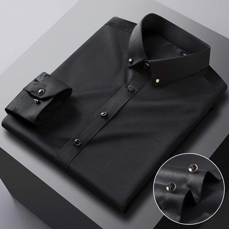 Camisa Social Slim Seda Gelo
