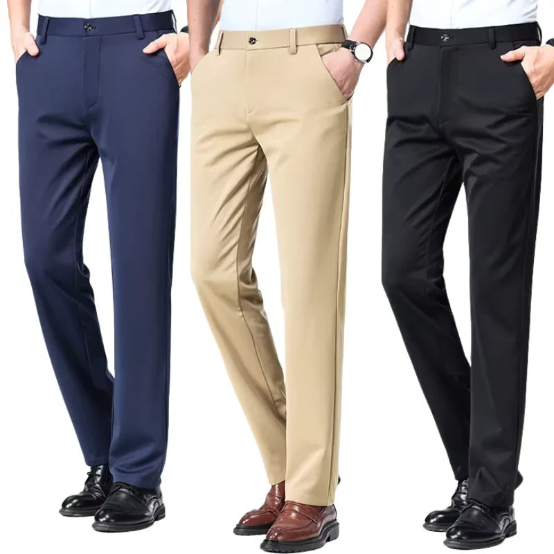 COMPRE 2  LEVE 3 |  Calça Social Clássica Alfaiataria + Cinto de Brinde