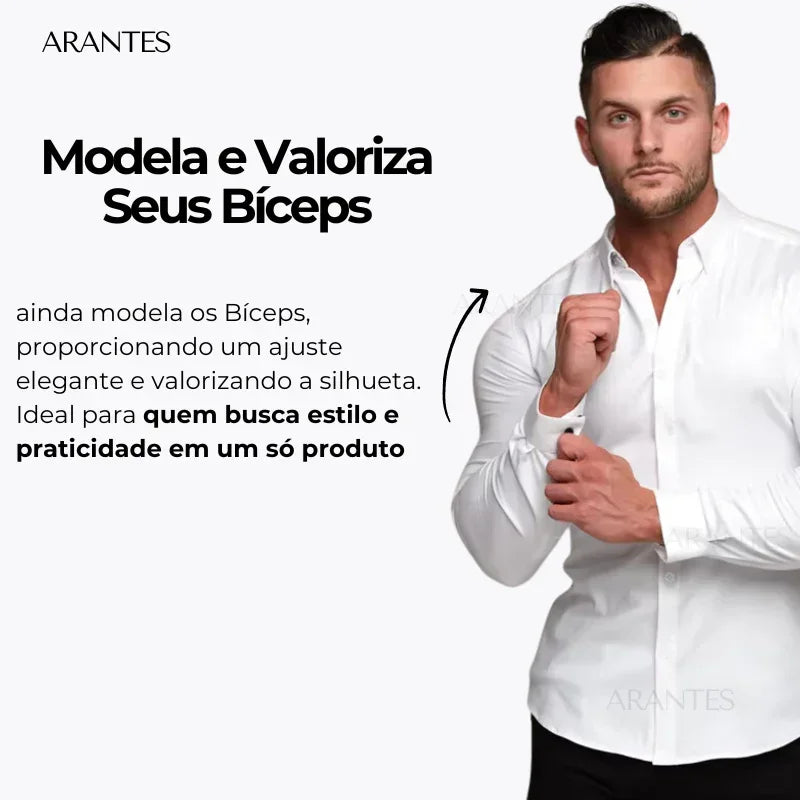 COMPRE 1 LEVE 2 | Camisa Social Ultra Elastech Anti amassados