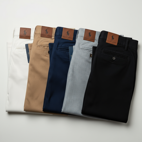 Kit 5 Calças De Sarja Premium Retrô Masculina - Últimas unidades